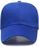 Baseball Caps Custom Baseball Hat-Snapback.Design Your Own Adjustable Metal Strap Dad Cap Visors - Sapphire Blue - CU18KRI3KM...