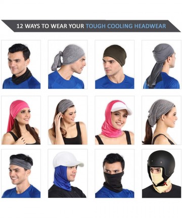 Headbands Cooling Gaiter Bandana Headband Scarf - Space Gray - C5182AWEAWM $21.00