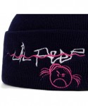 Balaclavas Unisex Embroidery Cuffed Skull Beanies Hats Thermal Knitting Hip Hop Caps - Black - C7192UC3ZUY $33.18