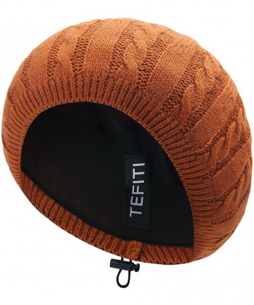 Skullies & Beanies Womens Snood Hairnet Headcover Knit Beret Beanie Cap Headscarves Turban-Cancer Headwear for Women - Pumpki...