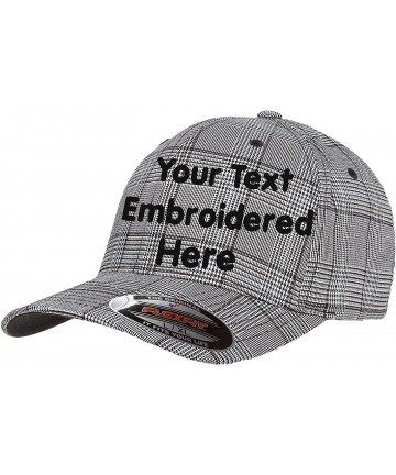 Baseball Caps Custom Hat Flexfit 6277 6533 Delta & More Embroidered. Your Own Text Curved Bill - CC18LWXLWMR $40.50