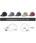 Baseball Caps Traffic Band Mens&Women's Unisex Denim Caps with Adjustable Strap - Navy - CV18QRE54TG $15.16