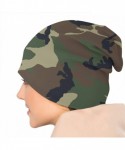 Skullies & Beanies Unisex Camo Camouflage Beanie Baggy Hat Slouchy Skull Beanie for Men Women - Woodland Camouflage - CW193G5...