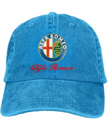 Baseball Caps Custom Printing Casual Dad-Hat Alfa Romeo Logo Cool Baseball Cap - Blue - CZ18W5YCQCX $22.62