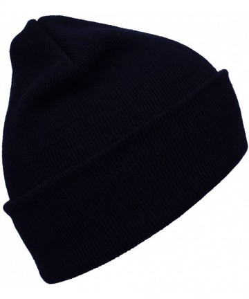 Skullies & Beanies Custom Hat Wool Cuffed Plain Beanie Warm Winter Knit Hats Skull Cap DIY Hat - Pink - CZ18LXWWE7U $20.63