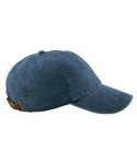 Baseball Caps Monogrammed 6-Panel Low-Profile Washed Pigment-Dyed Cap - Midnight - CB12IJQE8C9 $30.08