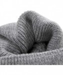 Skullies & Beanies Short Fisherman Beanie for Men Women Knit Hat Unisex Warm Winter Soft Skull Cap - Navy Grey - CA18XZKL8H9 ...