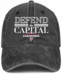 Baseball Caps Unisex Men's Women Denim 2019-National-League-Champion- Cap Stylish Cowboy Hats Athletic Caps - Black-6 - CI18A...