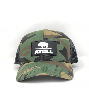 Baseball Caps Atoll Baseball Cap Trucker Hat - 7 Hole Snapback Adjustable Breathable Hat - Atoll Woodland Camo - CW18A6DZWRR ...