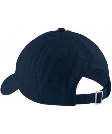 Baseball Caps Organic AF Embroidered Cap Premium Cotton Dad Hat - Navy - CD1838XM6DD $24.53