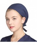 Newsboy Caps Women's Anti Dust Working Cap Adjustable Cotton Cap with Sweatband for Women and Men - Navy - CP18MH2IHI5 $19.30