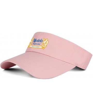 Visors Sports Visor Hats Michelob-Ultra- Men Women Sport Sun Visor One Size Adjustable Cap - Pink-17 - CB18WISCHOG $39.54