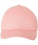 Baseball Caps Cotton Twill Dad's Cap - Pink - CC18DHRKMOR $17.75