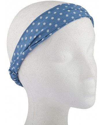 Headbands Women's Stretch Fabric Elastic Head Wrap Headbands 3PC Set - Americana July 4th - C012I3ITC1F $12.73