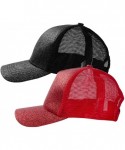 Baseball Caps Ponytail Baseball Cap for Women- Baseball Cap High Ponytail Hat for Women- Adjustable - C618QXKZNGD $20.22
