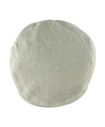 Newsboy Caps Irish Linen Cap - White - CD18EI87YHM $30.87