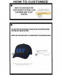 Skullies & Beanies Personalized Kappa Kappa Psi Greek Line Hat - Navy Blue - CG18CKZ43KU $37.32