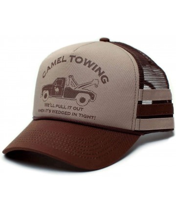 Baseball Caps Camel Towing Co. Funny Hat Humor Rude Brown/Tan Cap Truckers - CJ18IOQ52D9 $23.78