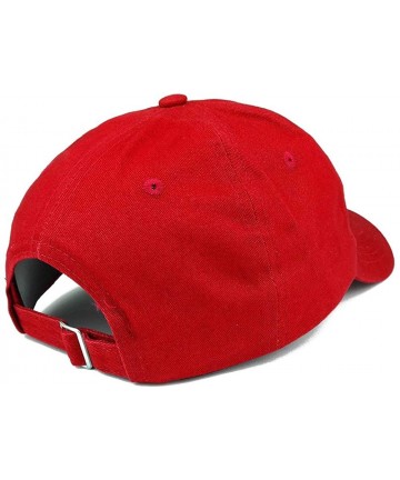 Baseball Caps Episcopal Shield Logo Embroidered Low Profile Soft Crown Unisex Baseball Dad Hat - Red - C318X5558GX $22.24