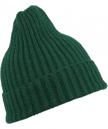 Skullies & Beanies Beanie Hats for Women and Men-Skull Stretch Solid Cuff Knitted Slouchy Caps - Style 2 Green - CB18IDLUYEE ...