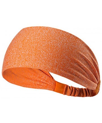 Headbands Neutral Hair Band- High Elastic Hair Band- Sports Headband- Solid Color Hair Ring- Fashion Headband - Orange - CP18...