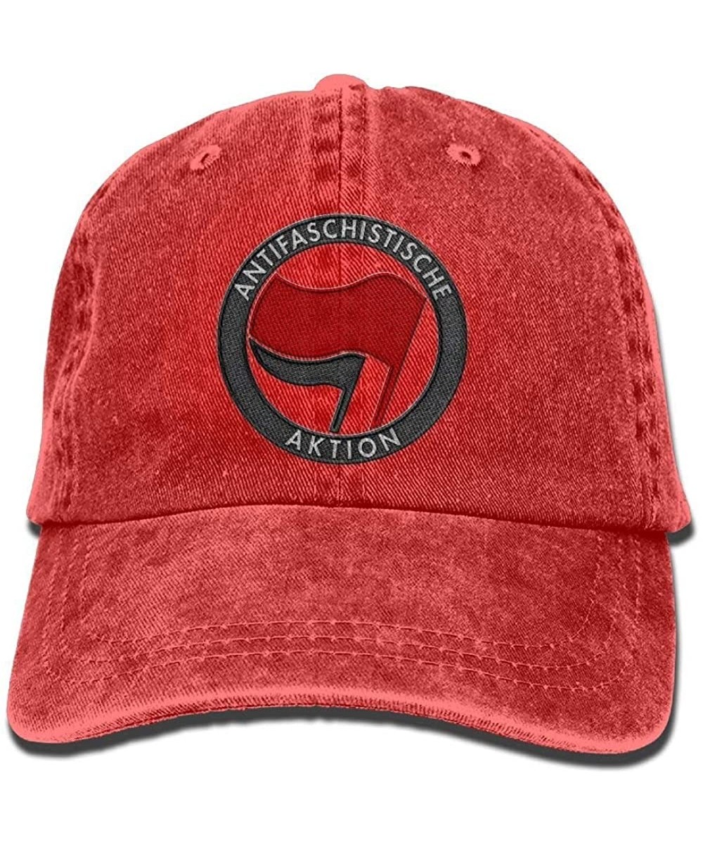 Baseball Caps Antifa - Retro Denim Baseball Hat Trucker Hat Dad Hat Adjustable - CS18LLCNKSC $15.94