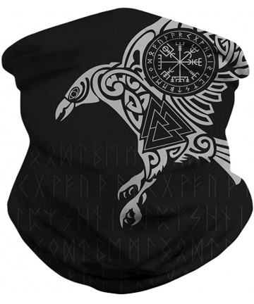 Balaclavas 3D Print Seamless Bandana Multifunctional Headwear Women Men for Dust Wind Sun Protection - Viking Odin's Raven - ...