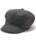 Berets 2DXuixsh Women's Newsboy Cap Vintage Hat Winter Wool Beret Hat Visor Painter Hats - Navy - CW18ARMANAZ $12.84