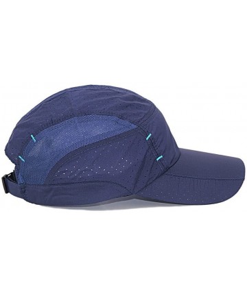 Sun Hats Sport Cap Summer Quick-Drying Sun Hat Unisex UV Protection Outdoor Cap - Navy Blue - CE12GFX9U6R $13.08