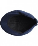 Baseball Caps Wool Warm Fabric Basic Hunting Gatsby Ivy Cap Cabbie Ascot Newsboy Beret Hat - Navy - C6129DHF0C5 $32.92