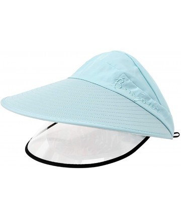 Baseball Caps Safety Cap Sun Hat Detachable Baseball Cap Windproof Sun Protection Sun Cap - Blue - CN197RKGAG3 $24.52