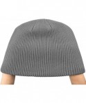 Skullies & Beanies Winter Beanie Hat Warm Knit Hats Acrylic Knit Cuff Beanie Cap for Women & Men - Grey-1 - CN18K7R33HZ $15.96