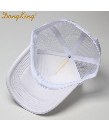 Baseball Caps Trucker Hats for Adult HOLA Beaches Logo Print Snapback Summer Mesh Caps - White - C518EEEWM6L $13.91