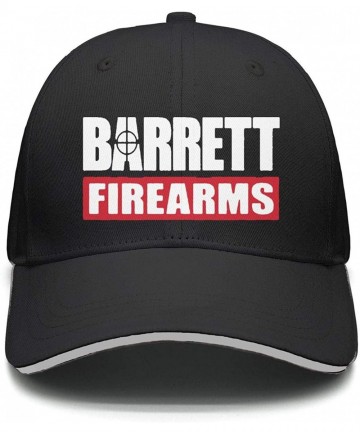 Sun Hats Unisex Cool Cap Hip Hop Curved Snapback-Barrett-Firearms-Gun-Cotton Hat Relaxed - Black-27 - CT18ON8QICW $21.76