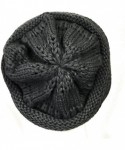 Skullies & Beanies Winter Thick Knit Slouchy Beanie (Set of 2) - Charcoal Grey and Beige - CO12KOKJL5H $16.91