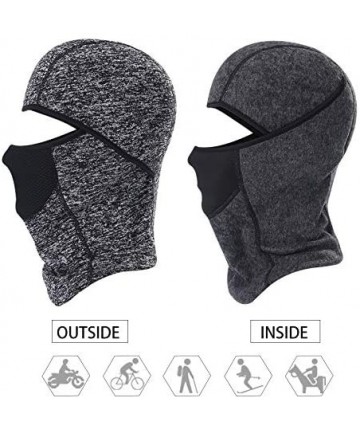 Balaclavas Balaclava Ski Mask- Windproof and Cold Protection Outdoor Motorcycle Hood Breathable Full Face Mask for Men - C518...