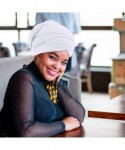 Headbands African Head Wraps Turban For Women Women' Soft Stretch Headband Long Head Wrap Scarf (1White) - 1White - CM197HS4W...