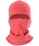 Balaclavas Balaclave Fleece Windproof Ski Mask Face Mask Tactical Hood Neck Warmer - Heather Orange-polar Fleece - C81890GCIK...