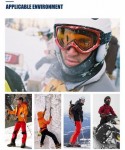Balaclavas Balaclave Fleece Windproof Ski Mask Face Mask Tactical Hood Neck Warmer - Heather Orange-polar Fleece - C81890GCIK...