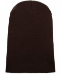 Skullies & Beanies Classic Cuff Beanie Hat Winter Skully Hat Knit Ski Hat Toque Made in USA - Brown - CK188GH8XIZ $12.47
