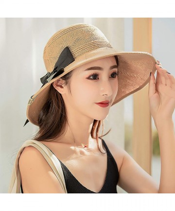 Sun Hats Summer Beach Sun Hats for Women UPF Woman Foldable Floppy Travel Packable UV Hat Cotton- Wide Brim Hat - CJ196S90656...