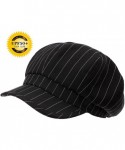Newsboy Caps Womens Wool Newsboy Cabbie Cap Painter Cop Hats PU Bill Multi Colors - 89046_black - CJ17YLNYYD2 $23.71