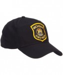 Baseball Caps Michigan State Police Patched Cap - Black - CQ124YMVW2V $25.46