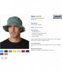 Baseball Caps ACVA101 Vacationer Pigment Dyed Bucket Hat - Lime - CH116XTX5JR $18.62