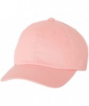 Baseball Caps Cotton Twill Dad's Cap - Pink - C217YOTWMLL $15.75