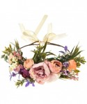Headbands Rose Flower Headband Floral Crown Garland Halo - 4leaf - CT193X49DEU $15.28