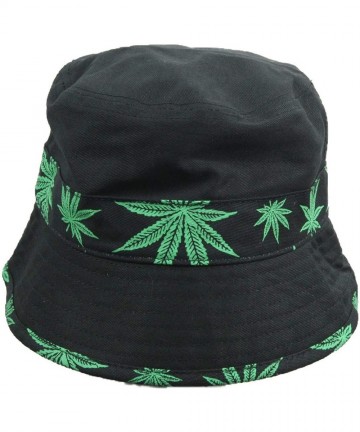 Baseball Caps Weed Bucket Hat Marijuana Hats Fashion Cap Casual Caps Headwear Hip Hop Hiking - Black - Strip - CI18ZR86C0N $2...