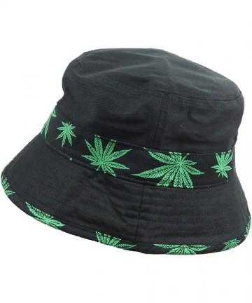 Baseball Caps Weed Bucket Hat Marijuana Hats Fashion Cap Casual Caps Headwear Hip Hop Hiking - Black - Strip - CI18ZR86C0N $1...