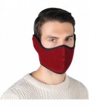 Balaclavas Unisex Winter Ski Mask Outdoor Protect Face Cover Earmuffs Balaclava Cycling Bicycle Motorcycle Mask (Red) - Red -...
