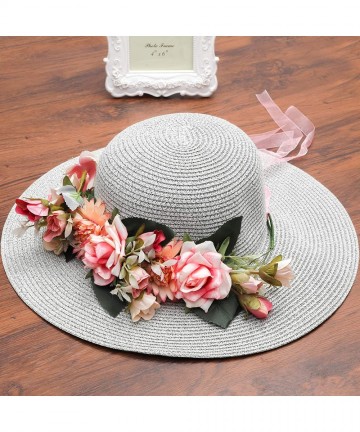 Headbands Adjustable Flower Crown Headband - Women Girl Festival Wedding Party Flower Wreath Headband - pink-2 - CZ18R3X4ZWY ...